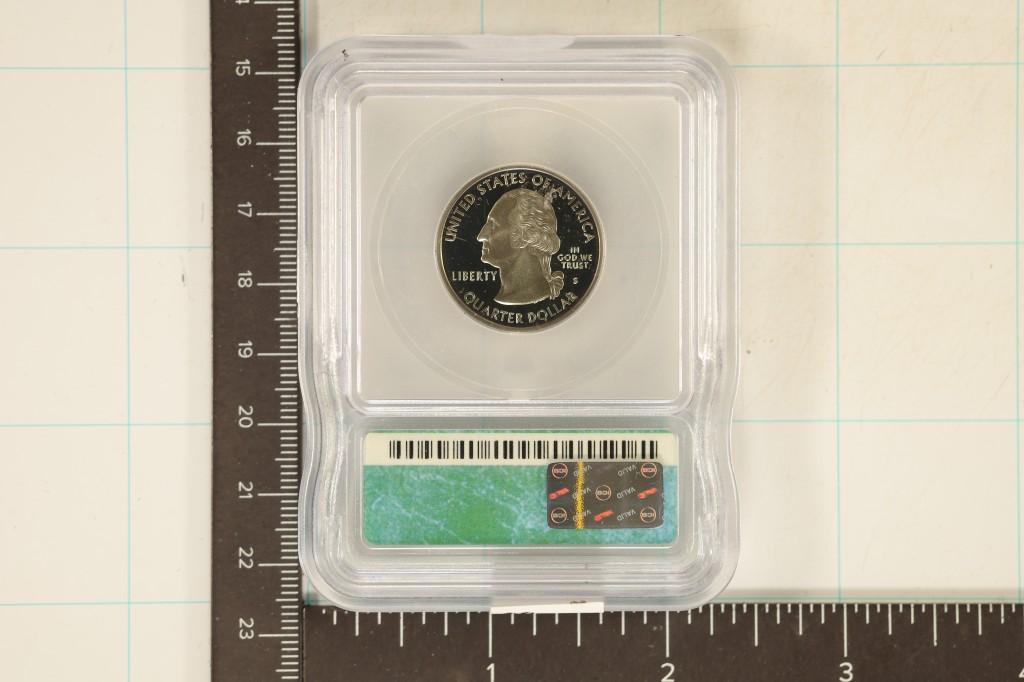 1999-S DELAWARE QUARTER ICG PR70 DCAM