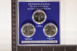 1999-P/D/S US STATE QUARTER SET IN HARD PLASTIC