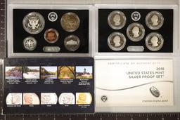 2018 US SILVER PROOF SET (WITH BOX) AND CERT.