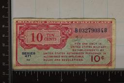 SERIES 471 US MILITARY 10 CENT PAYMENT CERTIFICATE