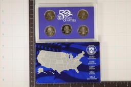 2005 US 50 STATE QUARTERS PROOF SET WITH BOX