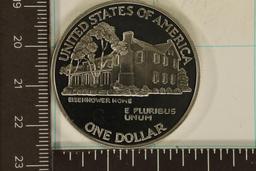 1990-P PROOF US EISENHOWER SILVER DOLLAR