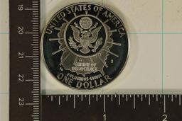 1991-S PROOF MT. RUSHMORE US SILVER DOLLAR