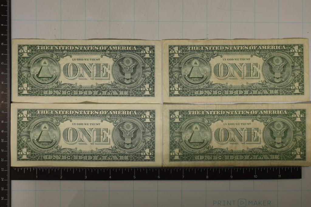 1963-A, 2003-A, 2013 & 2017 US $1 FRN STAR NOTES