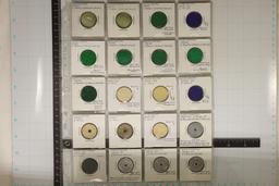 20 ASSORTED TAX TOKENS: 4 METAL, WASHINGTON
