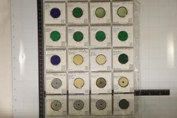 20 ASSORTED TAX TOKENS: 4 METAL, WASHINGTON