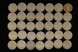 35-FULL DATE 1935-D BUFFALO NICKELS