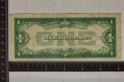 1928-B FUNNY BACK US $1 SILVER CERTIFICATE BLUE