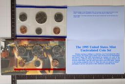 1995 US MINT SET (UNC) P/D (WITH ENVELOPE)
