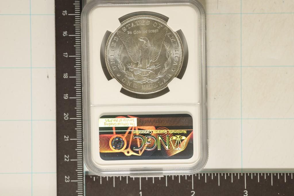 1885 MORGAN SILVER DOLLAR NGC MS64 BOOKS $115