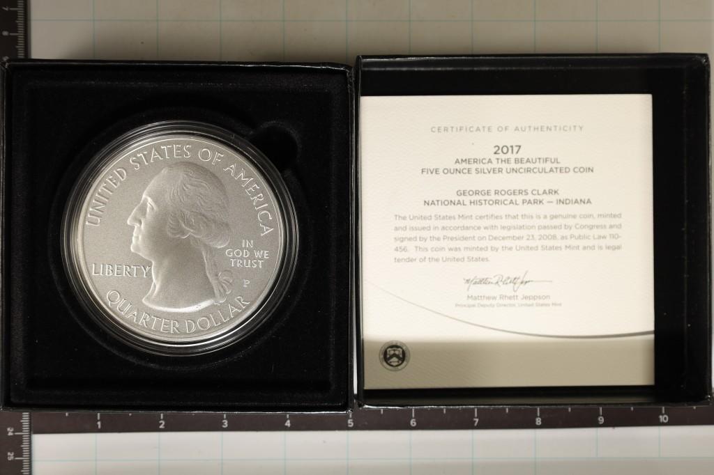2017 -P GEORGE ROGERS CLARK 5 OZ. SILVER