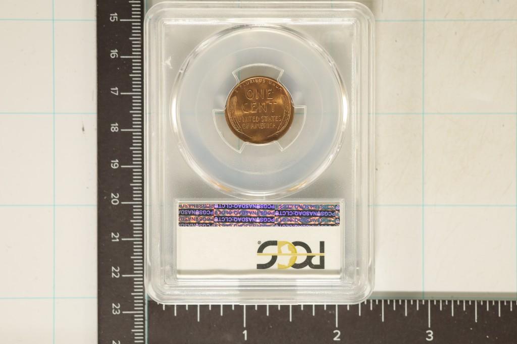 1945 LINCOLN WHEAT CENT PCGS MS65RD