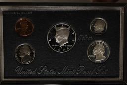 1998 US SILVER PREMIER PROOF SET (WITH BOX)