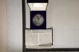 1999 AMERICAN SILVER EAGLE COLORIZED ON THE