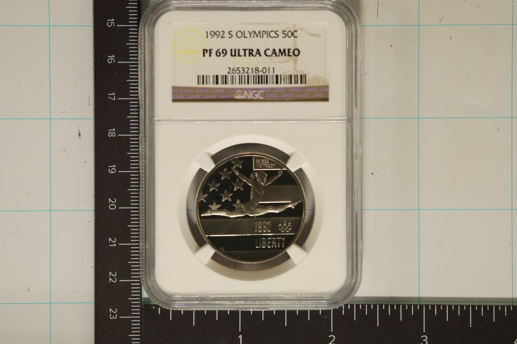 1992-S OLYMPIC US HALF DOLLAR NGC PF69 ULTRA CAMEO