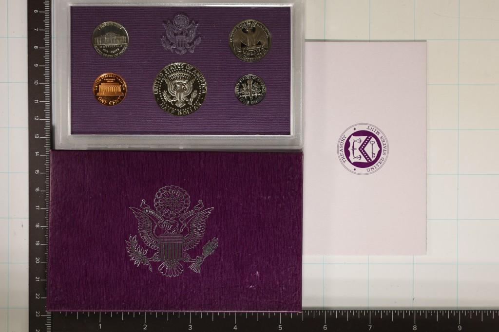 1986 US PROOF SET (WITH BOX) & WITH CERTIFICATE