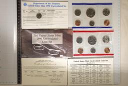 1996 US MINT SET (UNC) P/D (WITH ENVELOPE)