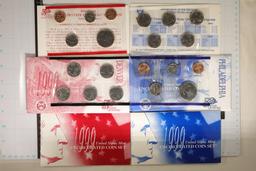 1999 US MINT SET (UNC) P/D (WITH ENVELOPE)