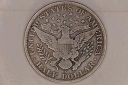 1911-S SVERY GOOD ILVER BARBER HALF DOLLAR