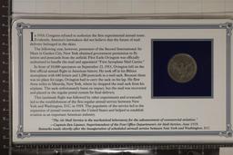 1911-D SILVER BARBER HALF DOLLAR ON NICE INFO CARD