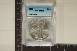 2015 AMERICAN SILVER EAGLE ICG MS70