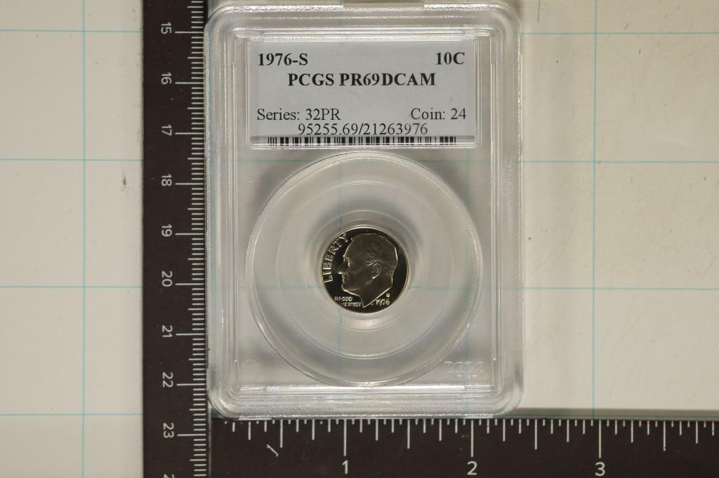 1976-S ROOSEVELT DIME PCGS PR69 DCAM