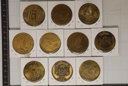 10-ASSORTED HAWAII METAL SO CALLED DOLLARS