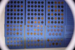 3-LINCOLN CENT WHITMAN ALBUMS 63 COINS TOTAL