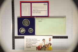 1976 SILVER 3 COIN BICENTENNIAL PF SET MISSING