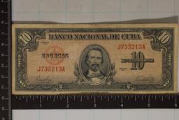 1949 CUBA 10 PESO BILL