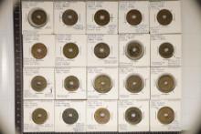 20-ERROR CHINESE CASH COINS: 1796-1908.