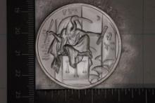 2 TROY OZ. .999 FINE SILVER UNC ROUND EGYPTIAN
