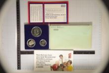1976 SILVER 3 COIN BICENTENNIAL PF SET MISSING