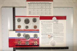 1987 US MINT SET (UNC) P/D (WITH ENVELOPE)