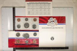 1987 US MINT SET (UNC) P/D (WITH ENVELOPE)