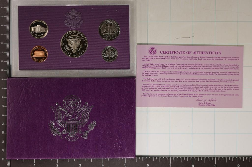 1993 US PROOF SET (WITH BOX) WITH CERTIFICATE