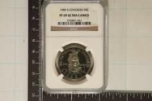 1989-S US CONGRESS HALF DOLLAR NGC PF69