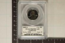 2005-S CALIFORNIA QUARTER PCGS PR69 DCAM