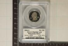 2004-S SILVER WISCONSIN QUARTER PCGS PR69 DCAM