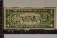1935-A US $1 SILVER CERTIFICATE HAWAIIAN OVERPRINT