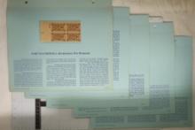 5 PAGES OF US UNCANCELLED POSTAGE BLOCKS: 1 SET