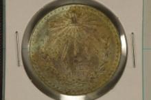 1943-M MEXICO SILVER CAP & RAY PESO .3857 OZ. ASW