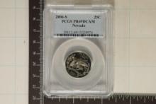 2006-S NEVADA QUARTER PCGS PR69 DCAM
