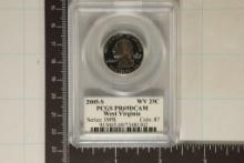 2005-S WEST VIRGINIA QUARTER PCGS PR69 DCAM