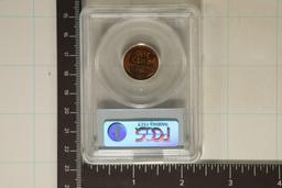 1958-D LINCOLN WHEAT CENT PCGS MS66RD