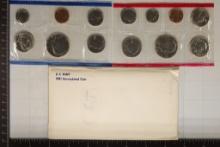 1981 US MINT SET (UNC) P/D/S (WITH ENVELOPE)