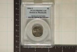 2006-S RETURN TO MONTICELLO NICKEL PCGS PR69 DCAM