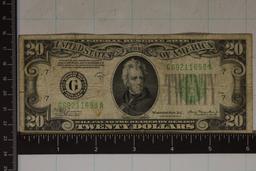 1934-A US $20 FRN GREEN SEAL NOTE