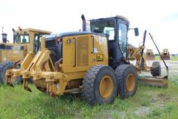 2008 CAT 140M Motor Grader, Enclosed Cab Heat & Air, Front Push Block, Rear