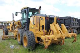 2008 CAT 140M Motor Grader, Enclosed Cab Heat & Air, Front Push Block, Rear